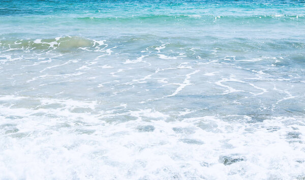 Blue sea water in calm.