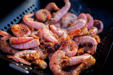 karides ile barbekü ızgara