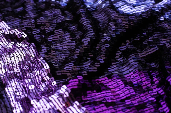 Tekstura fioletowych cekinów — Zdjęcie stockowe