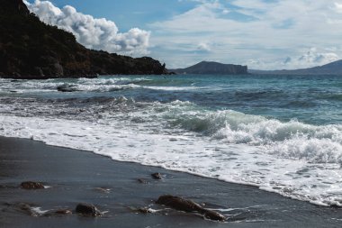 güzel deniz ve bulutlar ile deniz manzarası