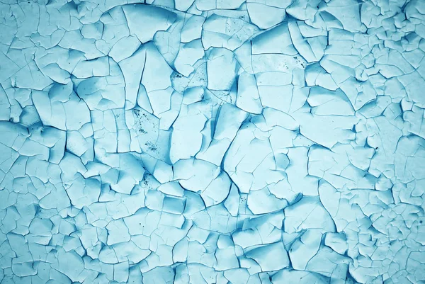Blå knäckt färg — Stockfoto