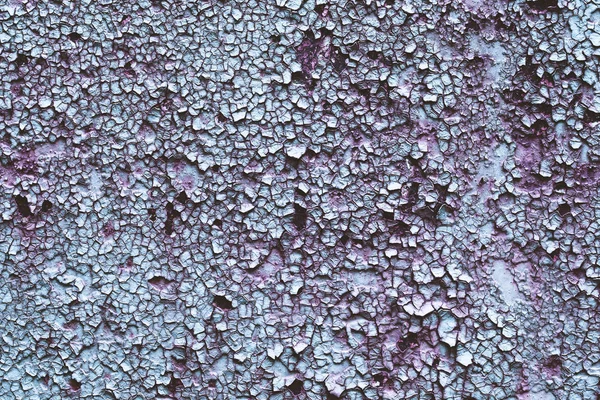 Vintage blue metal peeling paint — Stock Photo, Image