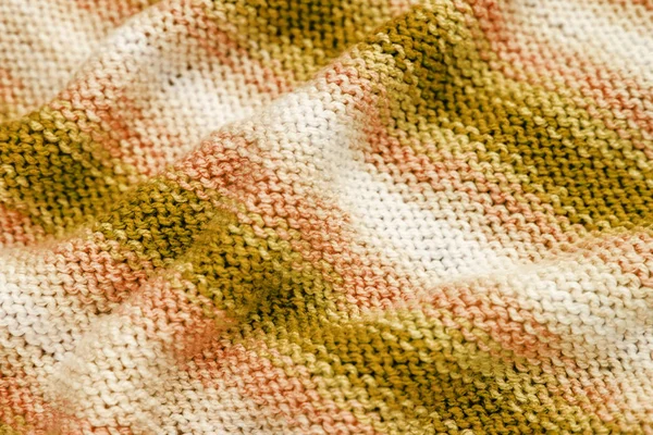 Gelb gestrickte Textur — Stockfoto