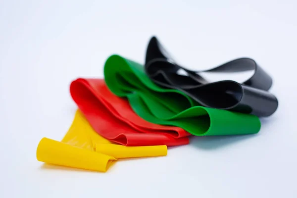 spor için renkli kauçuk bantlar