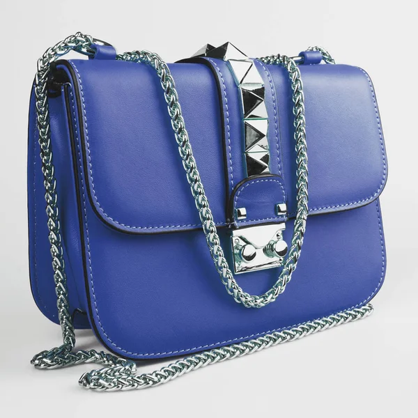 Blue female bag — Stock Photo, Image