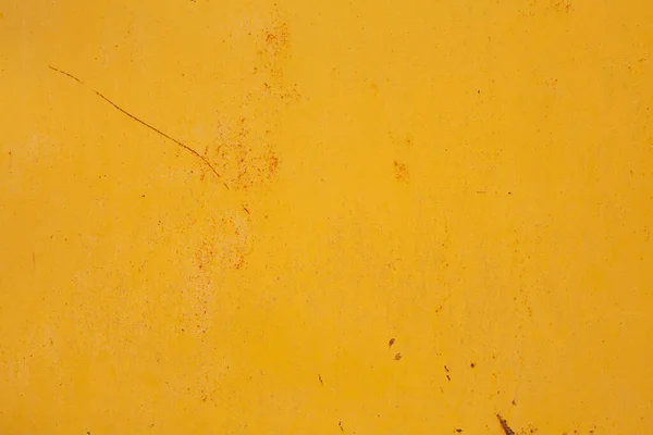 Schmutzige Gelbe Metallplatte Oberfläche Textur Hintergrundfarbe — Stockfoto