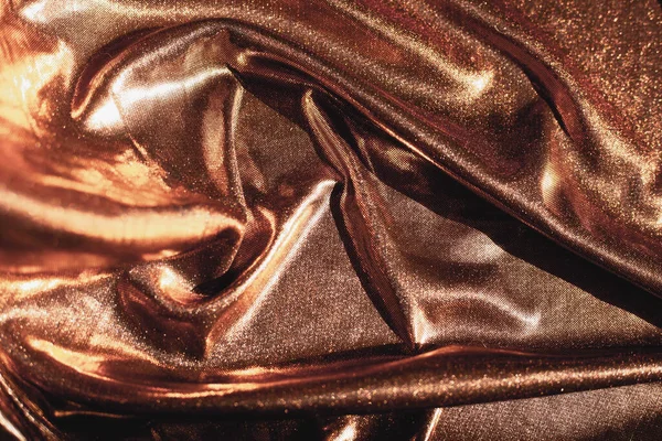 Текстура Золотої Тканини Хвилях — стокове фото