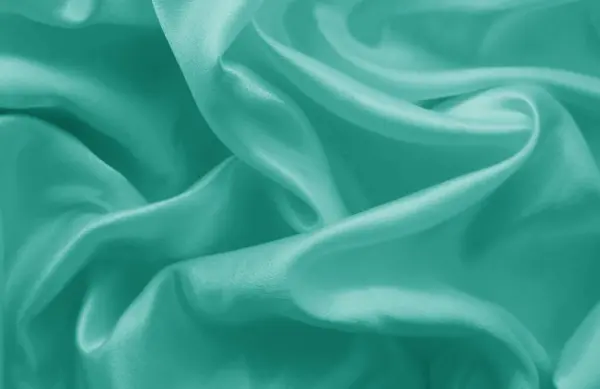 Lisse Élégante Soie Bleue Texture Satinée Peut Utiliser Comme Fond — Photo