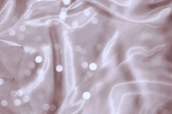 白い生地の質感に光るスパンコール ライトパステルクールな背景 ブライダルスタイル — ストック写真