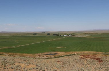 Ürdün Vadisi, Oregon yakınlarında sulanmış tarım arazisi