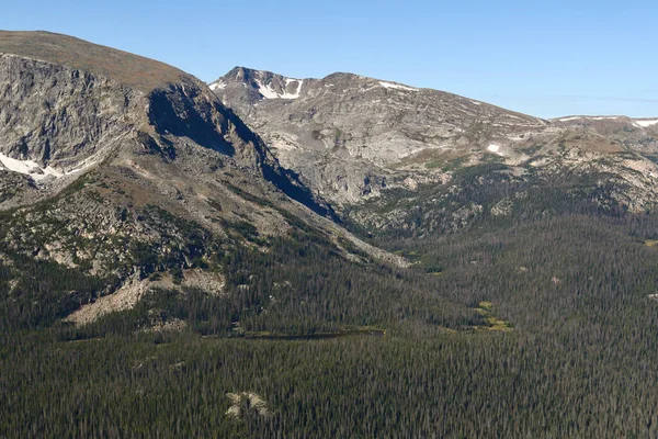 Vista Forest Canyon Overlook Trail Ridge Road Rocky Mountain National — Fotografia de Stock