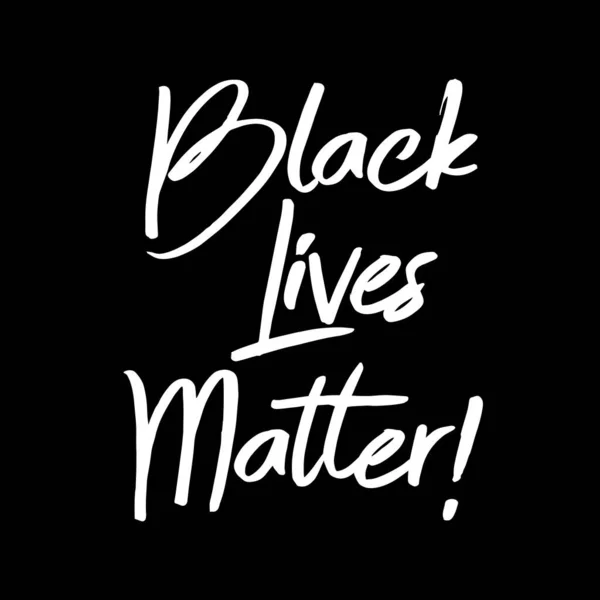 Black Lives Betyder Nåt Vektor Bokstäver Design Element Svart Liv — Stock vektor