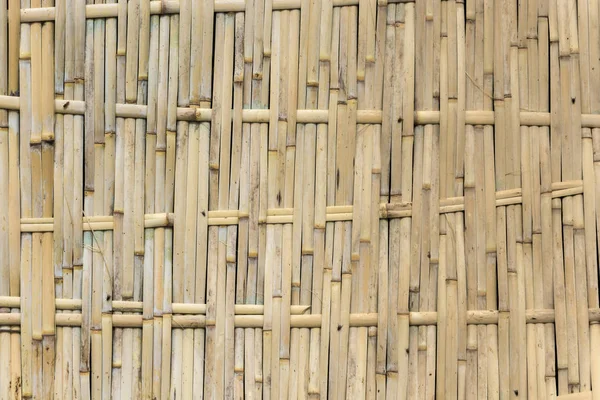 Ciekawe Tekstura Tkane Bambusowe Ściany Słoneczny Dzień — Zdjęcie stockowe