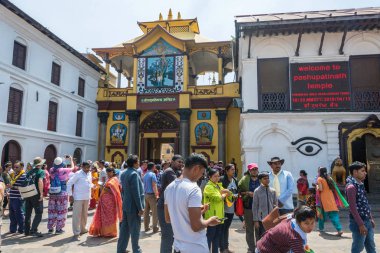 Katmandu, Nepal Pashupatinath Tapınağı 13 Nisan 2018 Katmandu Nepal 13.04.2018. 