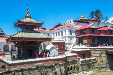 Katmandu, Nepal 13.04.2018 Pashupatinath Tapınağı 13 Nisan 2018, Katmandu, Nepal. 
