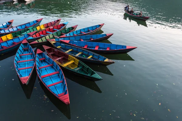 Pokhara Nepal 2018 Beautiful Phewa Lake Quiet Evening April 2018 — Stock Photo, Image