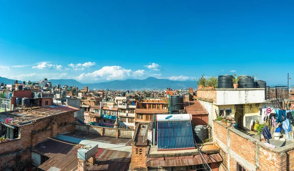 Bela Vista Cidade Katmandu Dia Ensolarado Primavera Nepal — Fotografia de Stock
