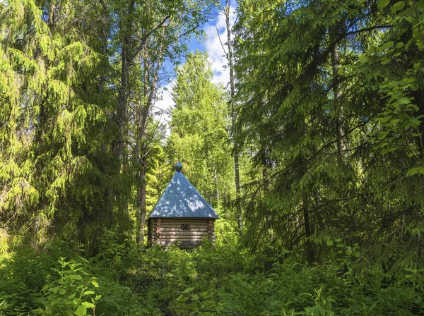 Fuente Sagrada Paraskeva Pyatnitsa Gran Mártir Batin Klyuch Pueblo Ushakovo —  Fotos de Stock