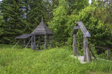 Kutsal bahar Efimov anahtar yakınındaki Shablovo Köyü, Kologrivsky bölgesi, Kostroma region, Rusya Federasyonu. 