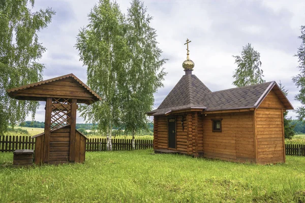 Santa Primavera Ícone Mãe Deus Cálice Inesgotável Aldeia Pokrov Lunka — Fotografia de Stock