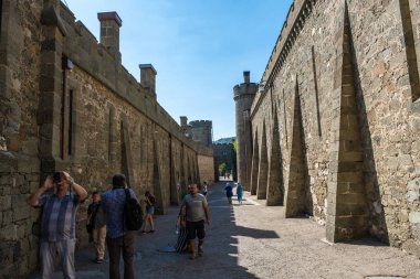 Vorontsov Sarayı 'nın dar bir taş sokağında, 09 / 04 / 2019, Al