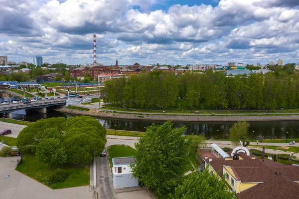 Ivanovo Regio Ivanovo Rusland 2020 Uitzicht Vanaf Drone Van Stad — Stockfoto