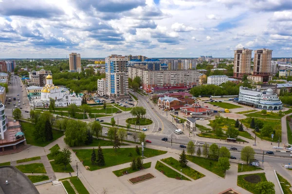 Ivanovo Region Ivanovo Rusko 2020 Pohled Dronu Města Ivanovo Pochtovaya — Stock fotografie