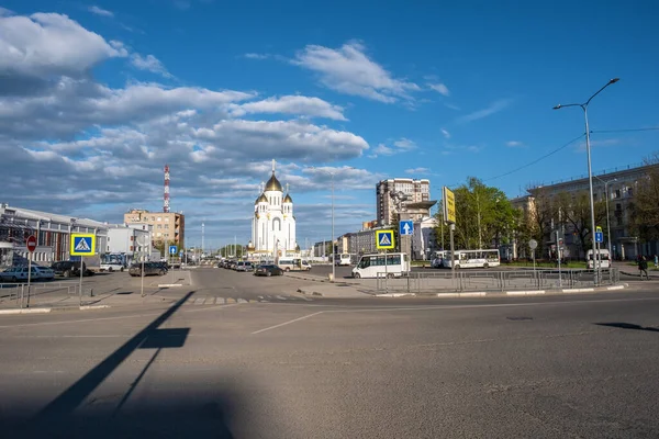 Ivanovo Regio Ivanovo Rusland 2020 Stationsplein Een Rustige Zonnige Avond — Stockfoto