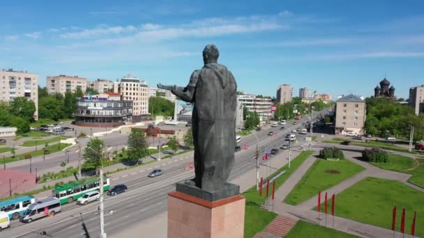 Ivanovo Provincia Ivanovo Rusia 2020 Monumento Los Héroes Del Frente — Vídeo de stock