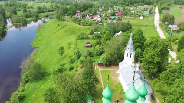 Krasnoarmeyskoye Village Shuisky District Ivanovo Region Rusia 2020 Iglesia Del — Vídeo de stock