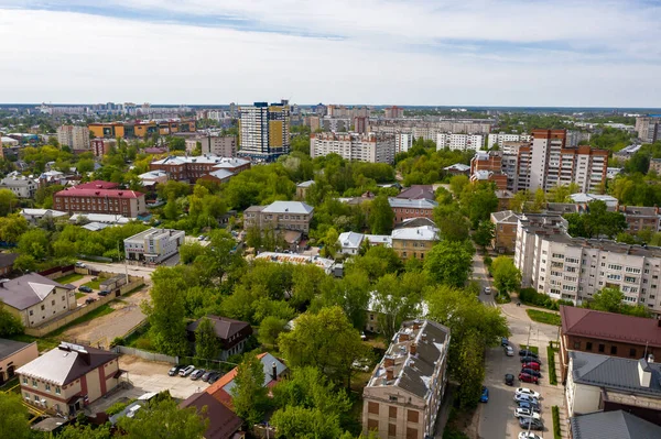 Ivanovo Region Ivanovo Rusko 2020 Město Ivanovo Ptačího Letu Letního — Stock fotografie