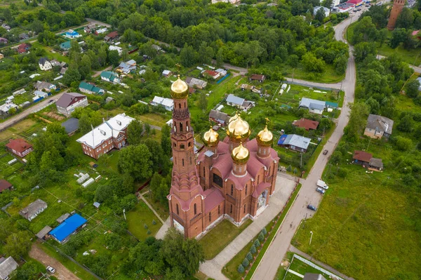 Vista Superior Iglesia Resurrección Cristo Ciudad Vichuga Región Ivanovo Rusia —  Fotos de Stock