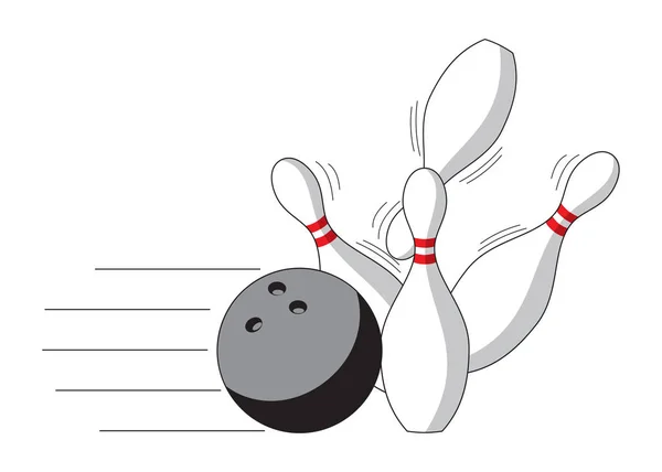 Bowling pin simgesi vektörü. Bowling oyunu işareti simgesi. Bowling logo illüstrasyon. Beyaz arka planda basit tasarım stili.