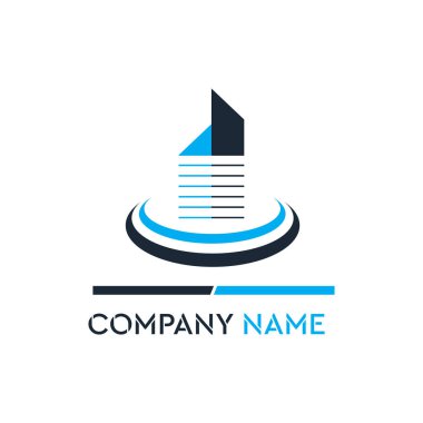 Lüks Bina İnşaat Şirketi Logo Vektör