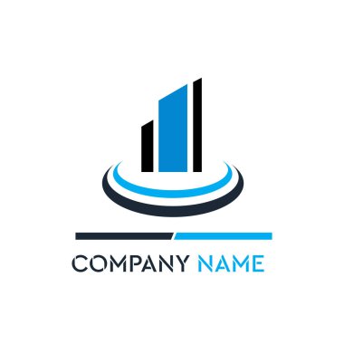 Lüks İnşaat Şirketi Logo Vektörü illüstrasyonu