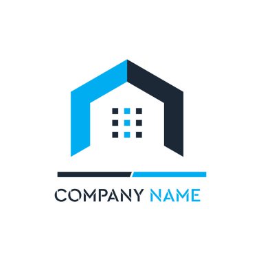 Lüks İnşaat Şirketi Logo Vektörü illüstrasyonu