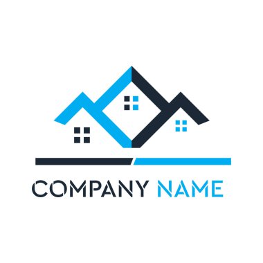 Lüks İnşaat Şirketi Logo Vektörü illüstrasyonu