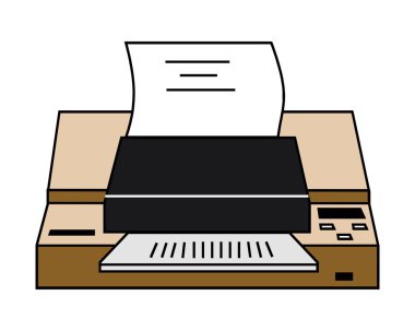 tasarım için vektör ofis yazıcı simgesi