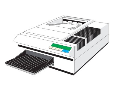 tasarım için vektör ofis yazıcı simgesi