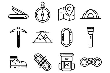 Uygulama için Seyahat Simgeleri