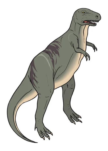 Icona sagoma di dinosauro. Illustrazione vettoriale — Vettoriale Stock