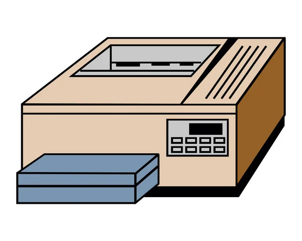 Icône d'imprimante de bureau vectorielle pour la conception — Image vectorielle