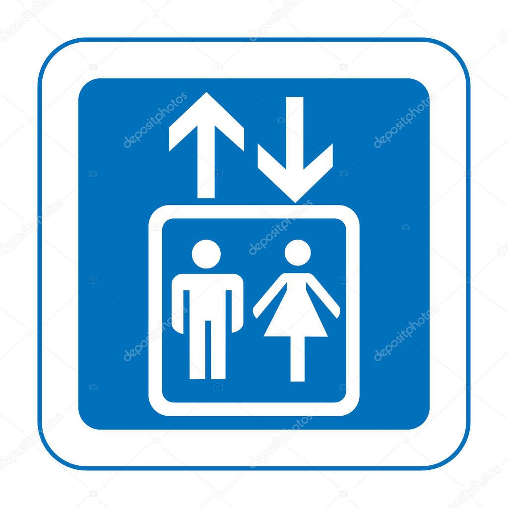 Restroom Signs Illustration with man and woman figures