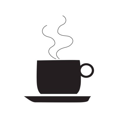 sıcak kahve fincan tabağı üzerinde