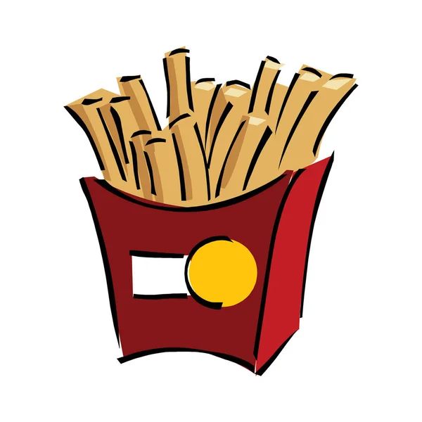 Chips de maíz aislados sobre fondo blanco, ilustración vectorial — Vector de stock