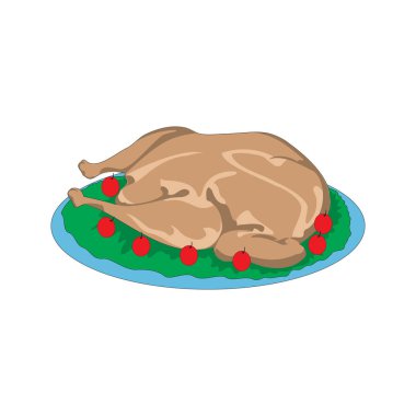 Izgara tavuk, beyaz tenli.