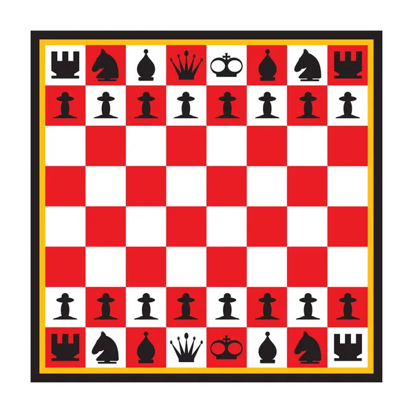 Les échecs. Illustration vectorielle sur un blanc — Image vectorielle