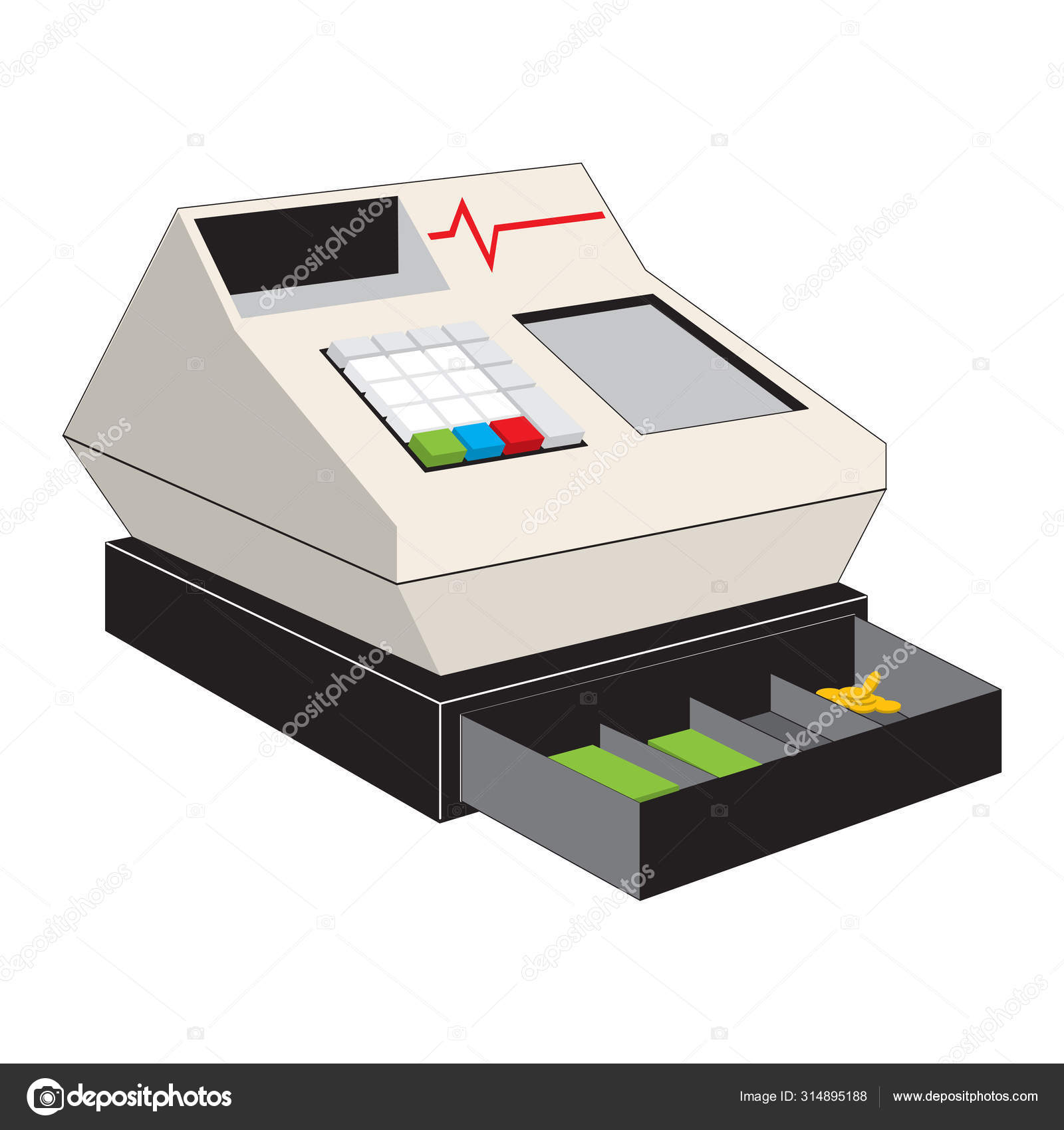 Cash Register Money Box