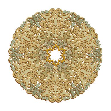 Arapça çerçeve çiçek. Geleneksel İslam tasarım. Cami dekorasyon öğesi. Elegance arka plan metin giriş alanına bir merkezi ile.