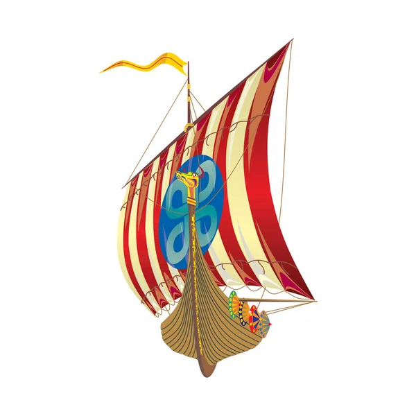 Icono del velero aislado aislado sobre un fondo blanco en EPS10 — Archivo Imágenes Vectoriales